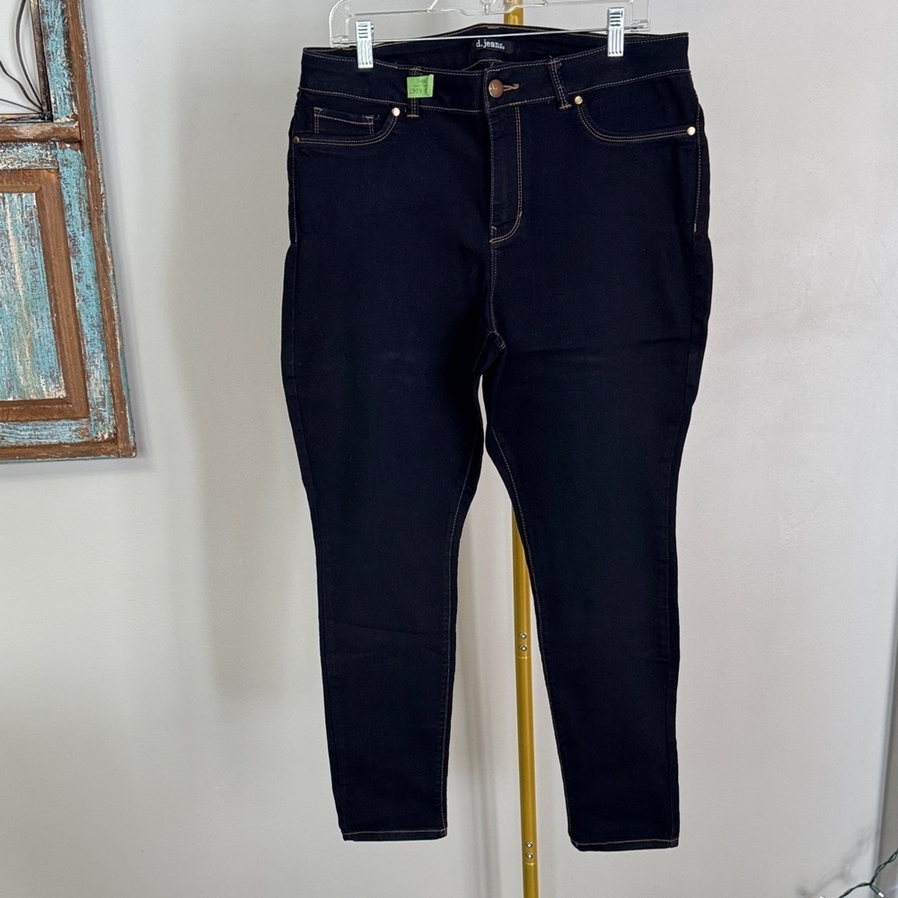 d. jeans Women's Dark Skinny Jeans EUC 16